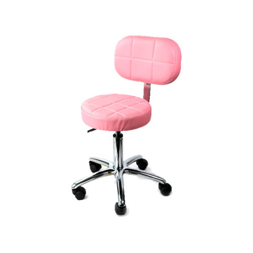 Taburete con Respaldo TEC014 Rosa