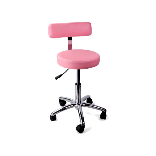 Taburete con Respaldo TEC015 Rosa