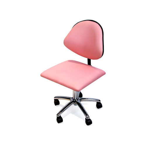 Taburete con Respaldo TEC017 Rosa